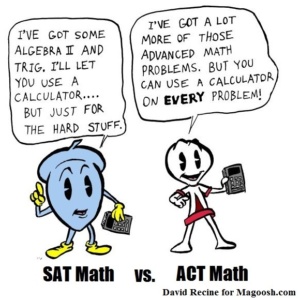 ACT Math против SAT Math