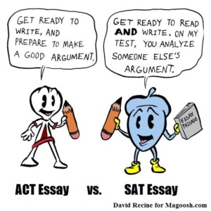 ACT эссе против SAT эссе